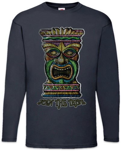 Tiki head langarm shirt - ii,
