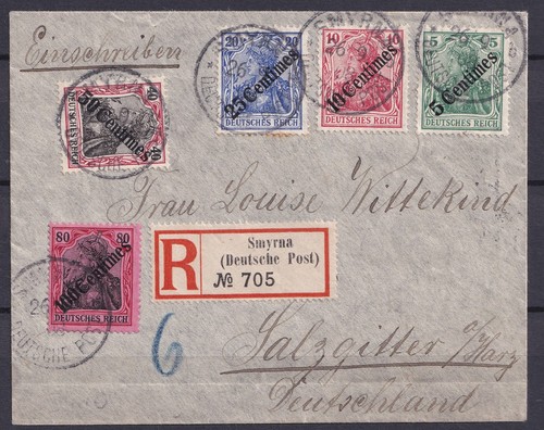 Post türkei smyrna 1908 - türkei,
