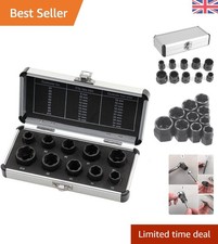 Langlebiges 10-teiliges Muttern- und Bolzenausdreher-Set mit Aluminiumaufbewahrung für Mechaniker
