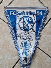 Schalke 04 Wimpel 2001 DFB POKALSIEGER 18 x signiert Fussball Fan Banner S04 pin