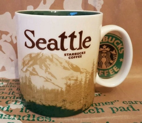 Starbucks coffee mug - starbucks, seattle