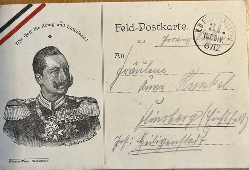 Weltkrieg feldpostkarte - 1.,