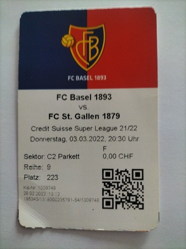 Sammler ticket fc basel - sammler,