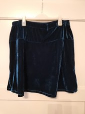 Damen Rock Samt Grün Petrol Ca. Gr. 46 Neu