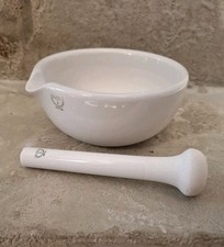 Porzellan Mörser mit Stößel