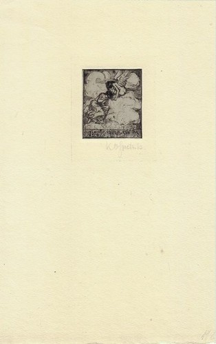 Exlibris bookplate radierung - exlibris,