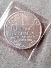 Las Vegas NEVADA Promotional Aluminum Free Play Token - Hacienda Hotel & Casino