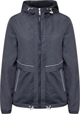 ? Cecil Jacke mit Kapuze - Windbreaker - Materialmix - Blau Gr. L