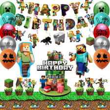 Minecraft Kinder Party Deko