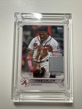 Ronald Acuña Jr. Topps Jersey Fusion Game Used Swatch Patch