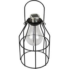LED Laterne Solar Garten lampe Vintage Solarlaterne Beleuchtung Retro Aufladbar 