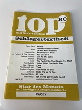 TOP Schlagertextheft,Nr.80, Mit Autogrammkarte,Retro,Vintage,70er/80er Jahre 