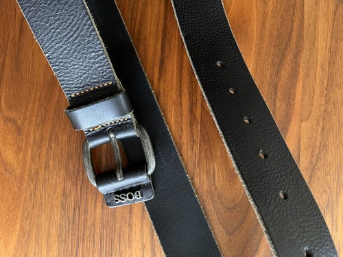 Ledergürtel hugo boss orange - ledergürtel,