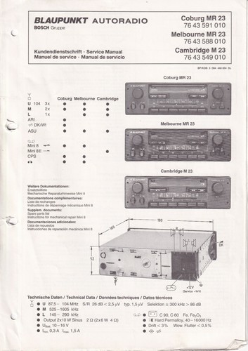 Service manual anleitung - service, für
