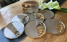 Luxuriöses Untersetzer Set aus Epoxidharz mit 6 Untersetzer - handgefertigt