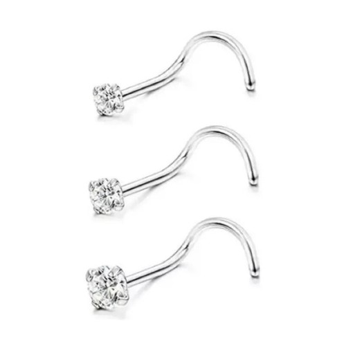3er set nasenpiercing - set,