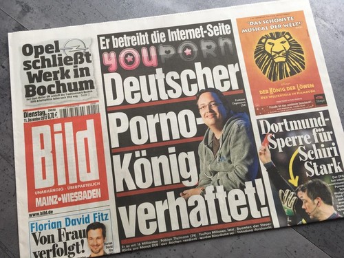 Bildzeitung vom 2012 - 11.12.2012, *