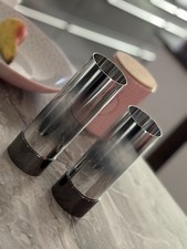 PartyLite Teelichthalter "LICHTERMEER -  2 Stück " Glas & Metall 