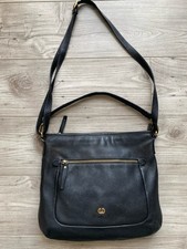 GERRY WEBER Henkeltasche Messenger Crossbody Bag echtes Leder schwarz
