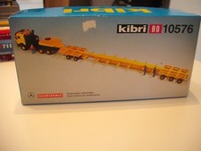 Kibri 10576 Bausatz MB Zugmaschine mit  Scheuerle Teleskopbaggerbrücke in OVP HO