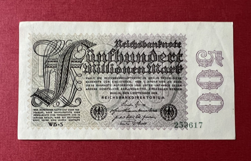 Reichsbanknote 500 millionen - 500,