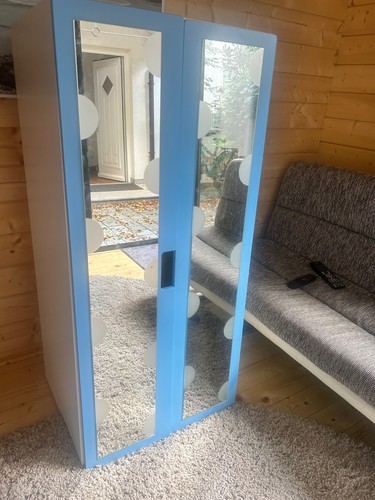 Weiße blaue kinderschrank - blaue,