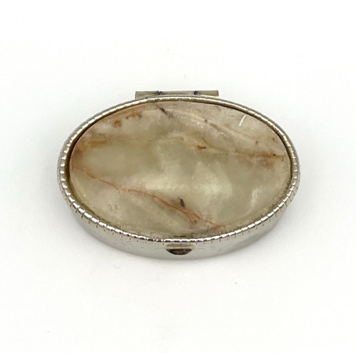 Vintage pillendose onyx marmor - vintage,