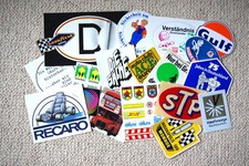 STICKER-Sammlung Auto-Aufkleber seit 70er Jahre, UNBENUTZT
