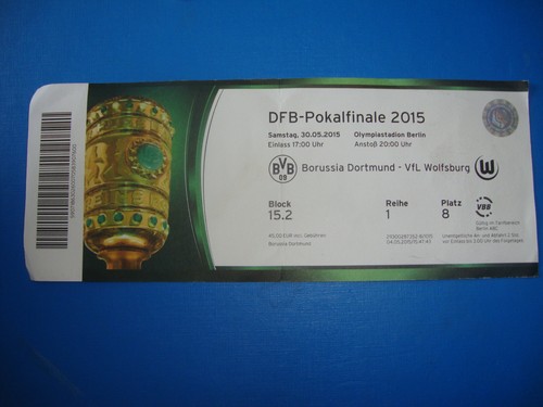 2015 ticket dfb pokalfinale - ticket,