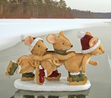 Dekofigur Drei Schlittschuh