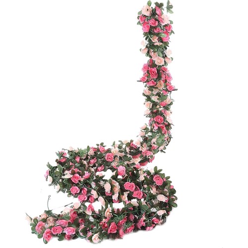 Künstliche rosen girlande - künstliche,