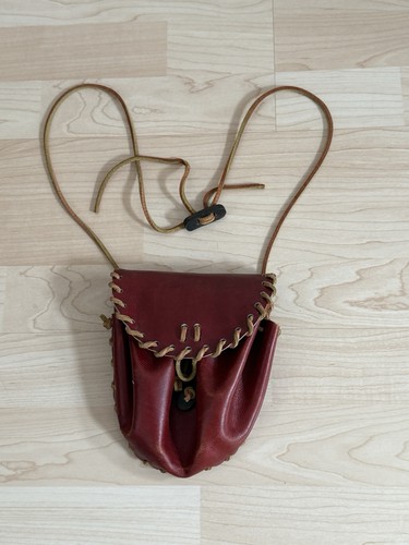 Vintage leder umhängetasche - vintage,