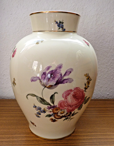 Große porzellanvase von - große,