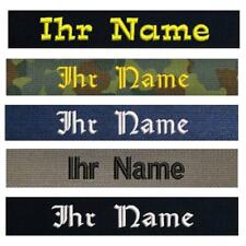 Namensschild mit Klett Bundeswehr, Namensstreifen, Marine, Feuerwehr, kaki