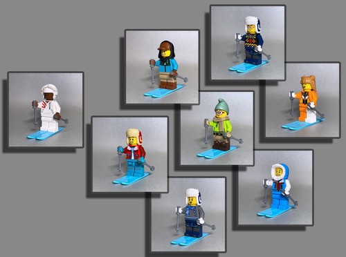 Lego figuren skifahrer - figuren,