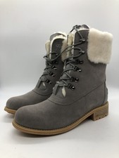 AUSTRALIA LUXE COLLE Damen Siefel Boots Easy Street, Leder, grau, EUR 39