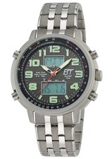 ETT Funkchronograph Herrenarmbanduhr EGS-11302-22M Solarantrieb Edelstahl