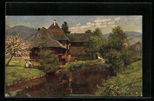 Ansichtskarte schönau - ansichtskarte,