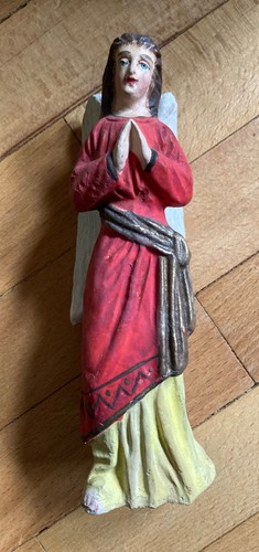 Krippenfigur sehr alt engel - krippenfigur,