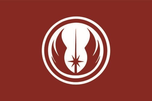 Aufkleber jedi ritter - jedi, flagge