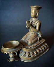 Indien Bronze Asia Buddha Skulptur Hindu Nepal Öllampe  Ganesha Hinduismus