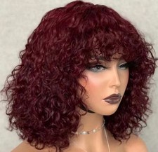 Perücke Echte Haare Fringe 