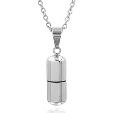 Kette mit SOS Kapsel Adress