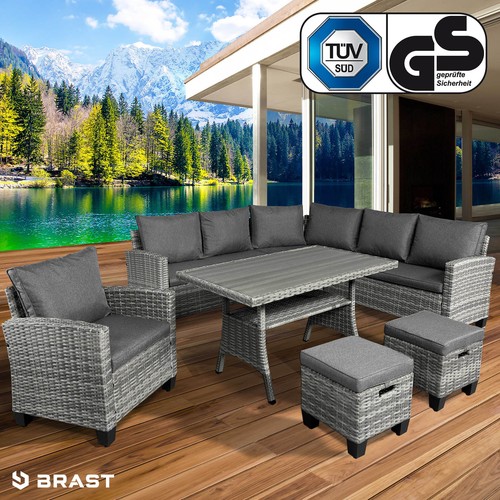 Brast poly rattan - poly, sitzgarnitur