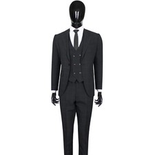 Slim Fit Herrenanzug mit Weste