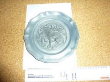 Zinnteller, Jagdmotiv, Fuchs
