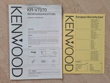 Bedienungsanleitung-Operating Instructions für Kenwood KR-V7070 