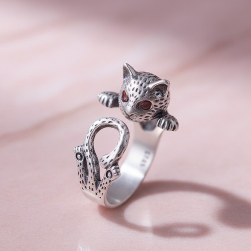 Ring katze sterling silber 925 - ring,