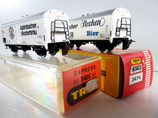 TRIX EXPRESS 2 Bier-Kühlwagen "Alpirsbacher" u. "Tucher" Art.-Nr. 3405, 3474 OVP