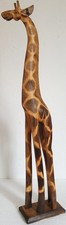 Große Holz Giraffe 79 cm Hoch